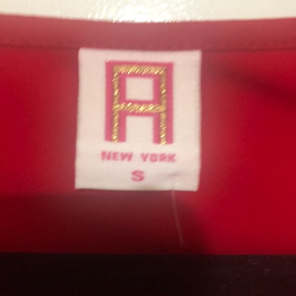 NWT A by Amanda Uprichard Balloon Sleeve Red Dress with V-Neck - Shift - Picture 8 of 8